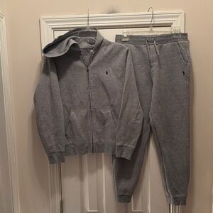 Polo by Ralph Lauren Gray Fleece Track suit